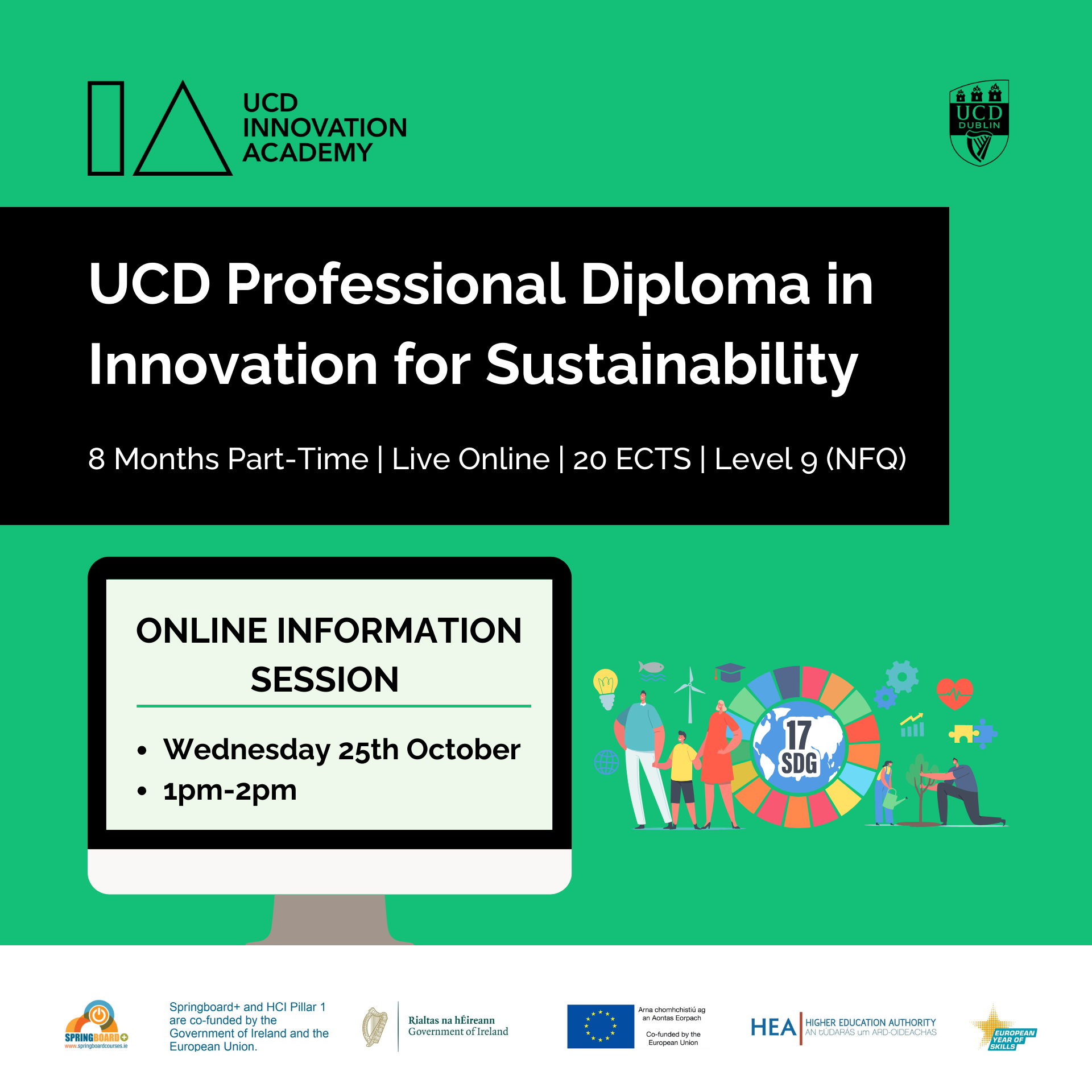 UCD Professional Diploma in Innovation for Sustainability - Online ...